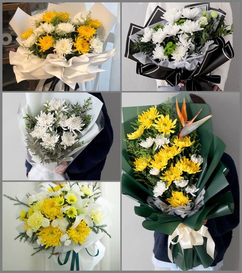 福建三明尤溪县汤川乡白事花束代送